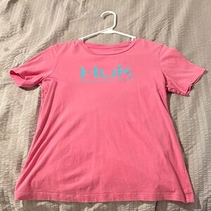 Huk Kids Bright Pink Short Sleeve Tee